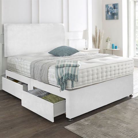 Classic Plain Divan Headboard Divan Set-2FT6 Small Single