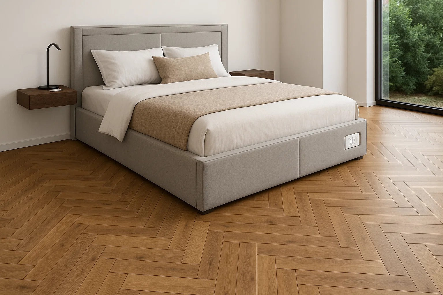 Heritage Oak 12mm Herringbone Laminate