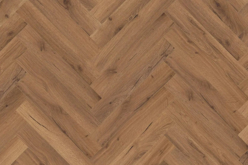 Heritage Oak 12mm Herringbone Laminate