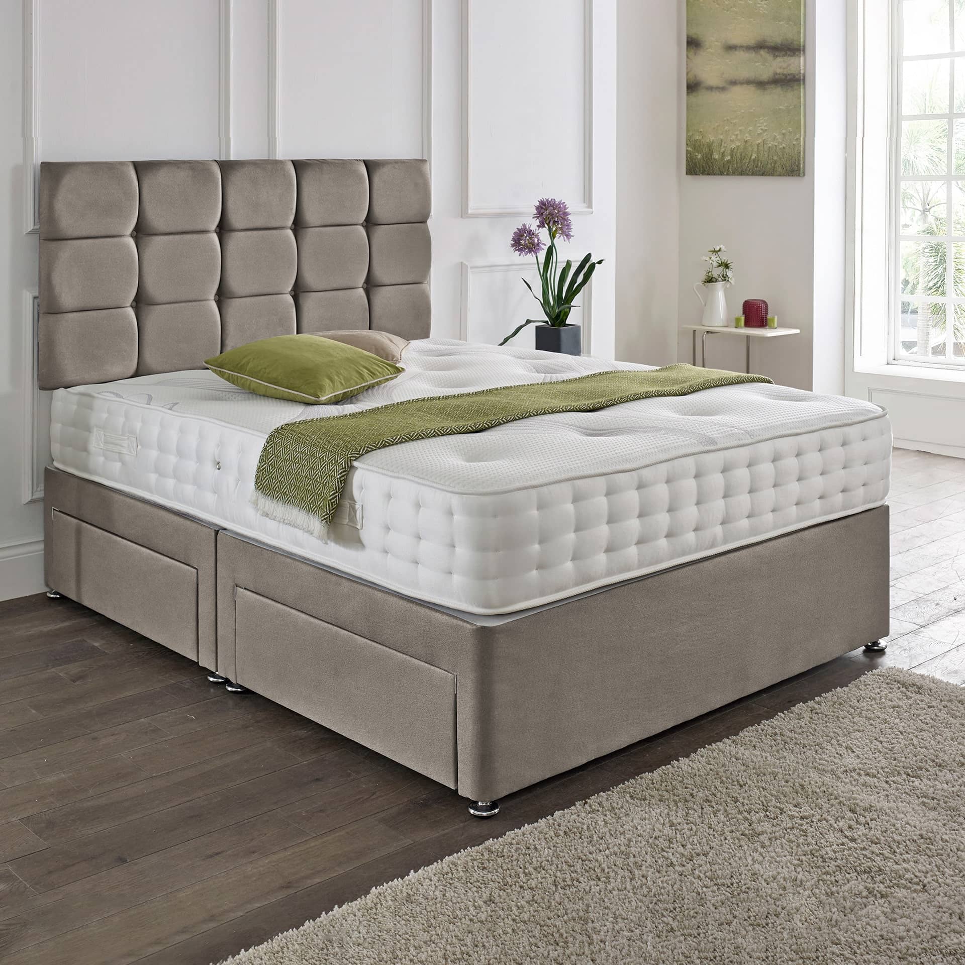 Rio Headboard Divan Set - 3FT Single