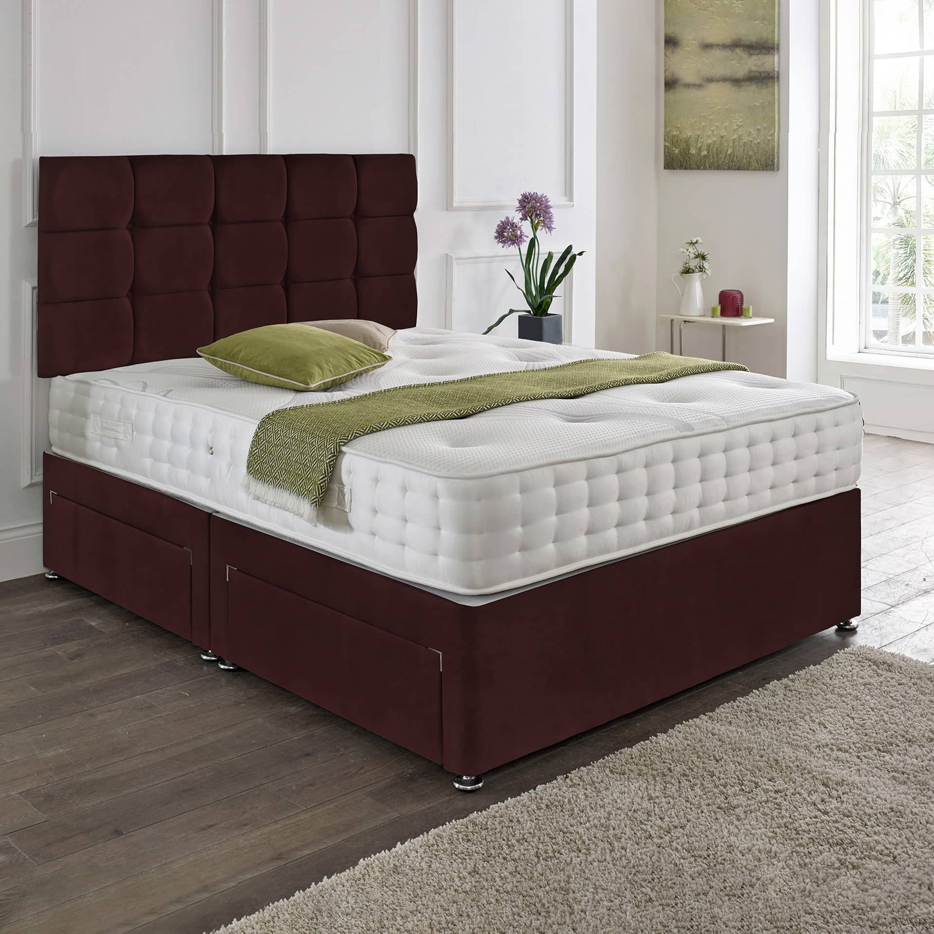 Rio Headboard Divan Set - 2FT6 Small Single