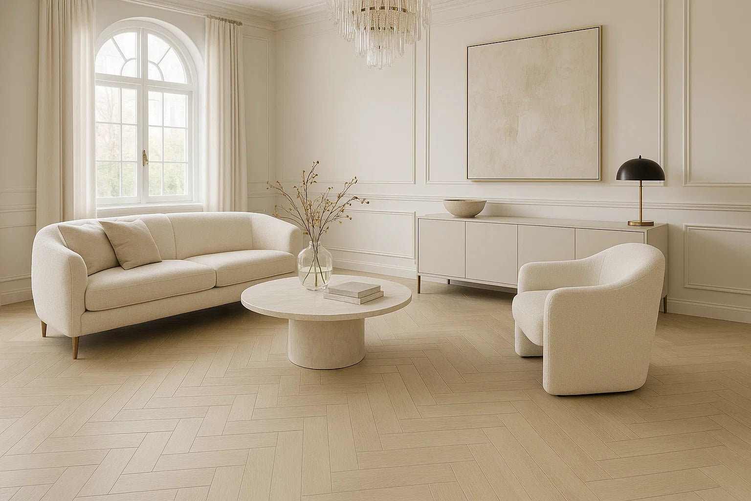 Hydro Loc Smoked Malmo 6mm Herringbone Waterproof Click Vinyl Main image