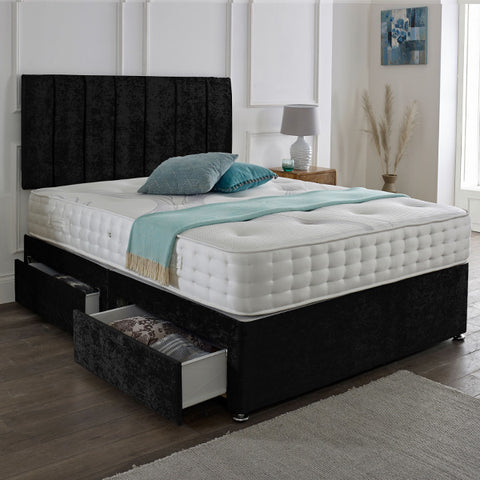 Milan Floor Standing Upholstered Fabric Headboard