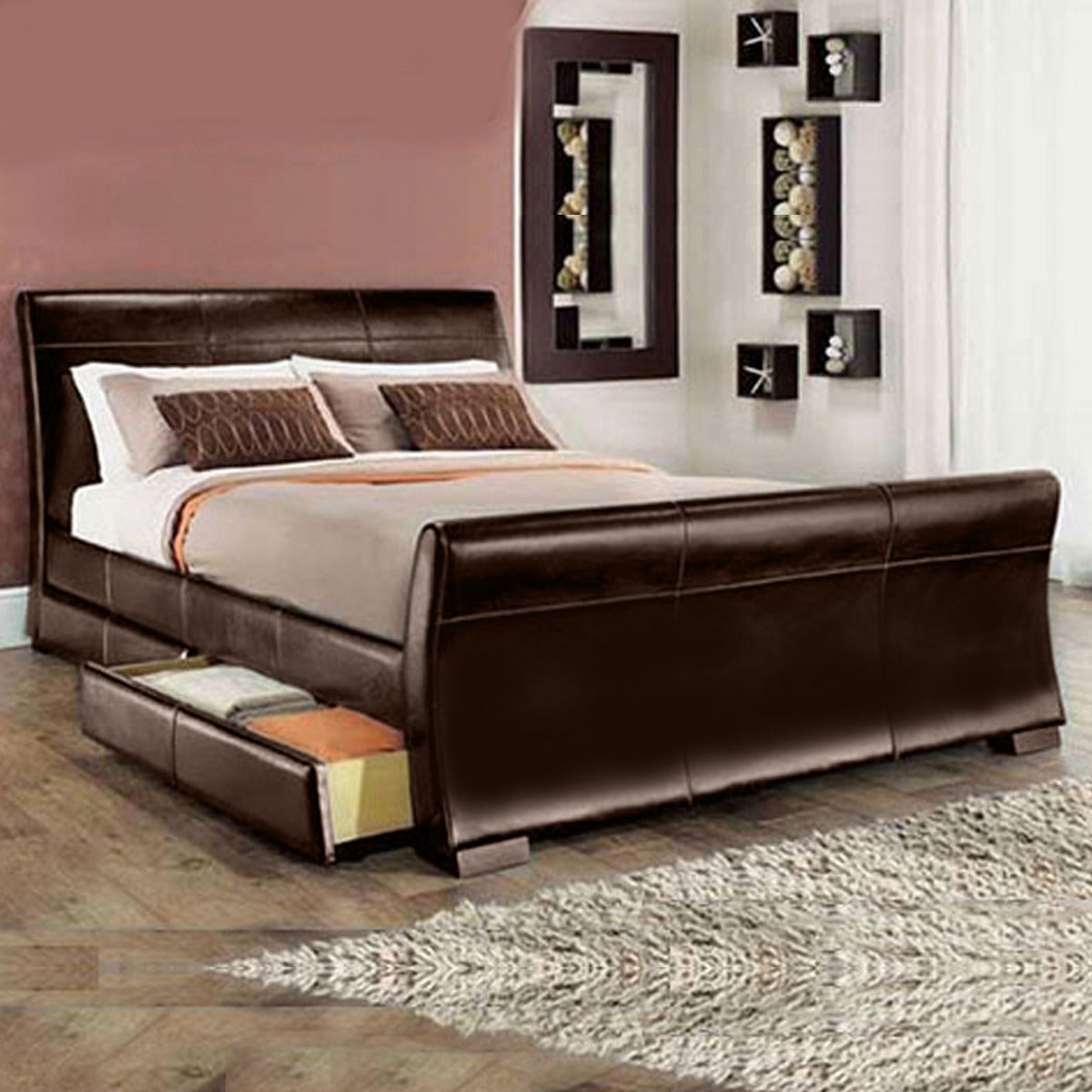 Leesa Four Drawer Storage Bed Main image