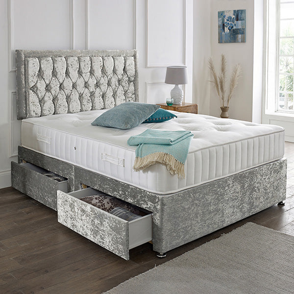 Lisbon Headboard Divan Set-4FT Small Double