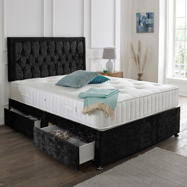 Lisbon Headboard Divan Set-2FT6 Small Single