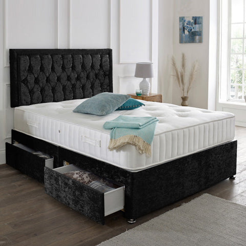 Lisbon Headboard Divan Set-4FT Small Double