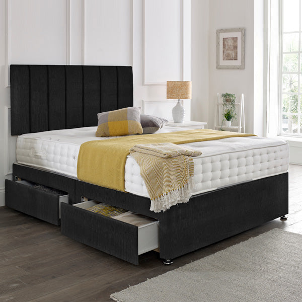 Milan Floor Standing Upholstered Fabric Headboard
