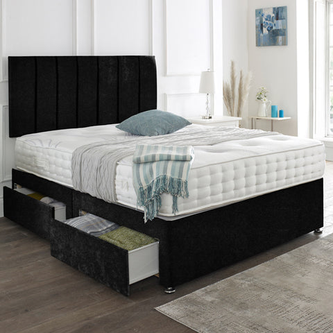 Milan Floor Standing Upholstered Fabric Headboard