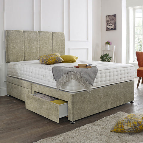 Zanzibar headboard Divan Set-5FT Kingsize