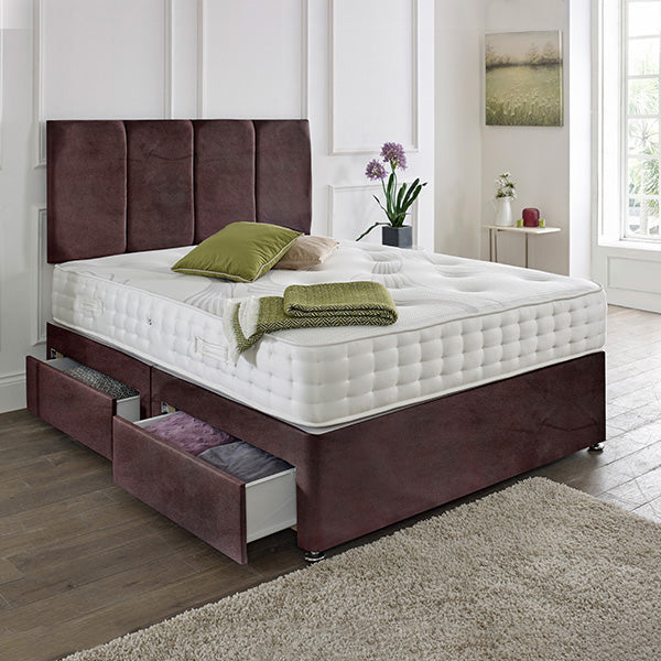 Zanzibar headboard Divan Set-5FT Kingsize