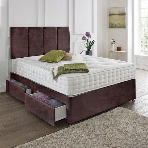 Zanzibar headboard Divan Set- 4FT Small Double