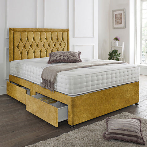Lisbon Headboard Divan Set-4FT Small Double