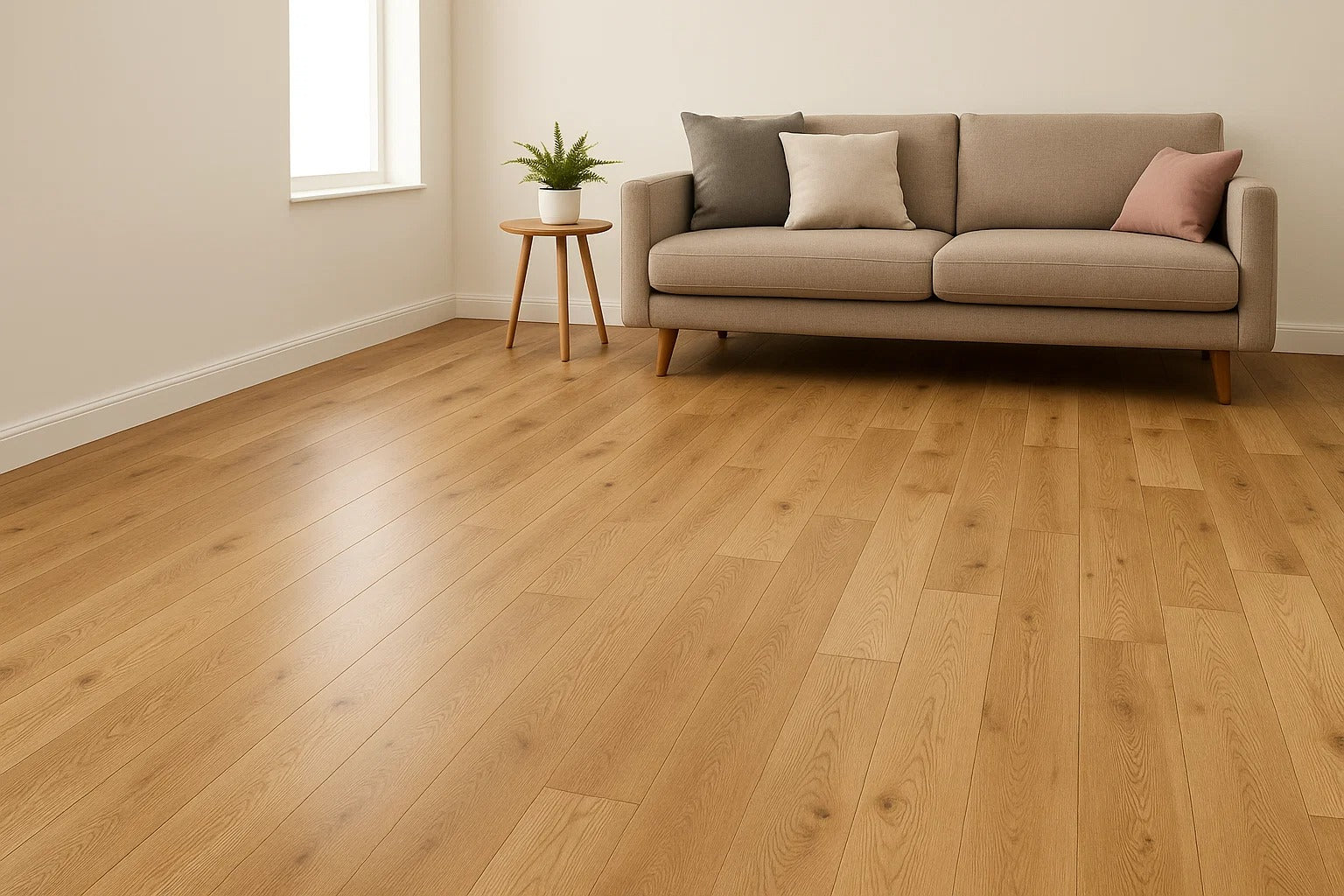 Natural Lacquered 14/3 x 125mm Straight Engineered Main image