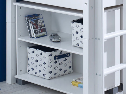 Nordic Mid Sleeper with Desk & Storage Units
