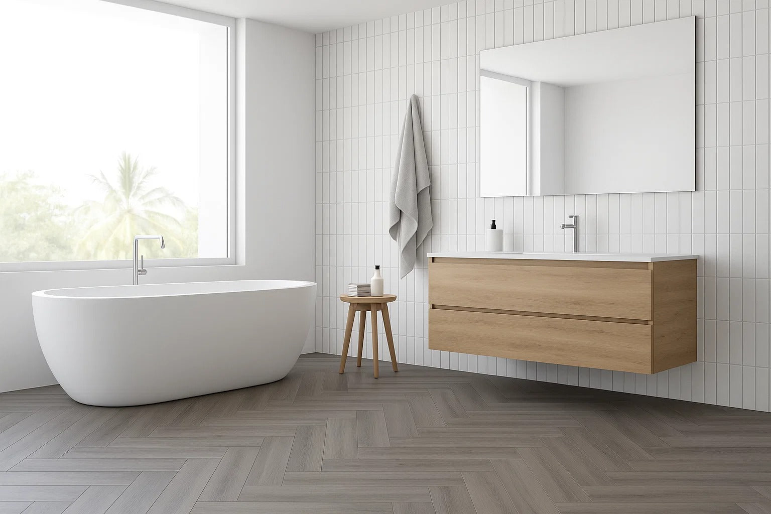 Stonehenge Oak Herringbone Waterproof Click Vinyl Main image