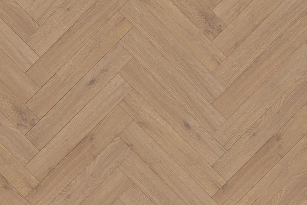 Warm Sand Oak 12mm Herringbone Laminate