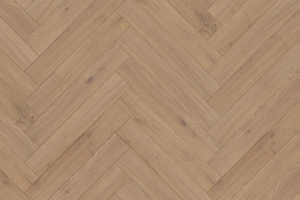 Warm Sand Oak 12mm Herringbone Laminate