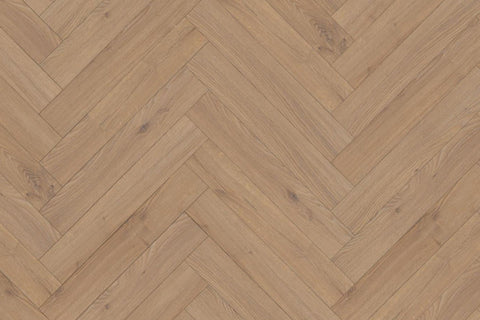 Warm Sand Oak 12mm Herringbone Laminate